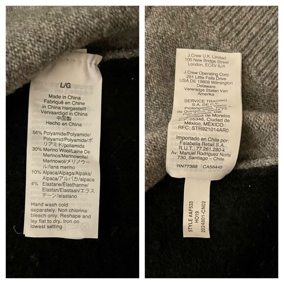 Madewell colorblock Kent sweater in coziest yarn. Size L. - Picture 12 of 12